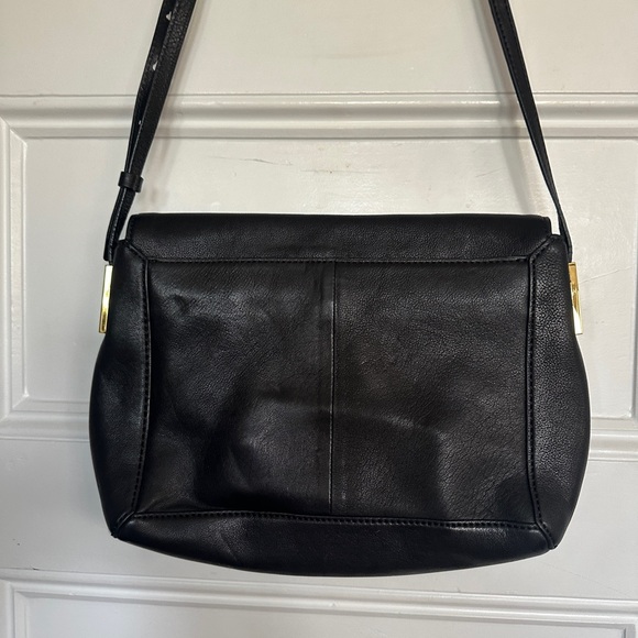 J. Crew Claremont Black Leather Shoulder Bag - Picture 8 of 8